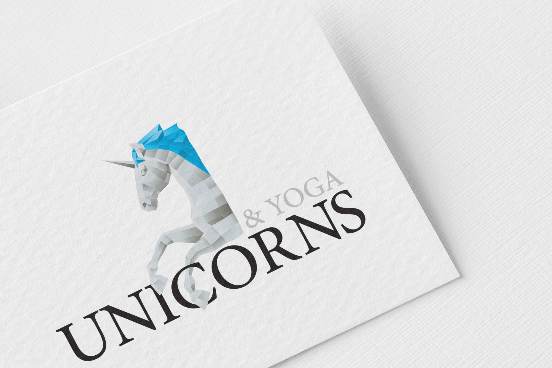 Unicorns logo printed