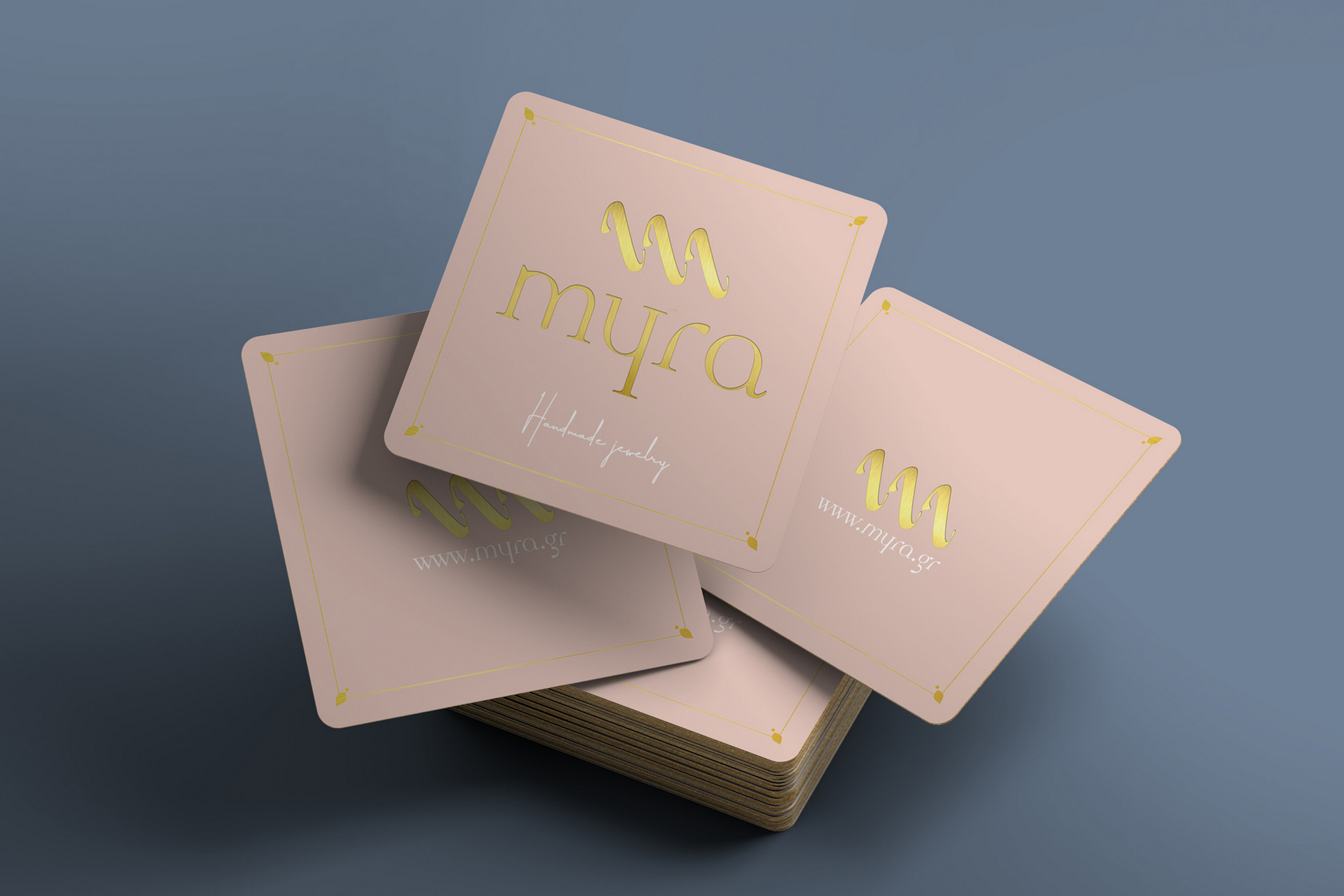 Myra business cards design