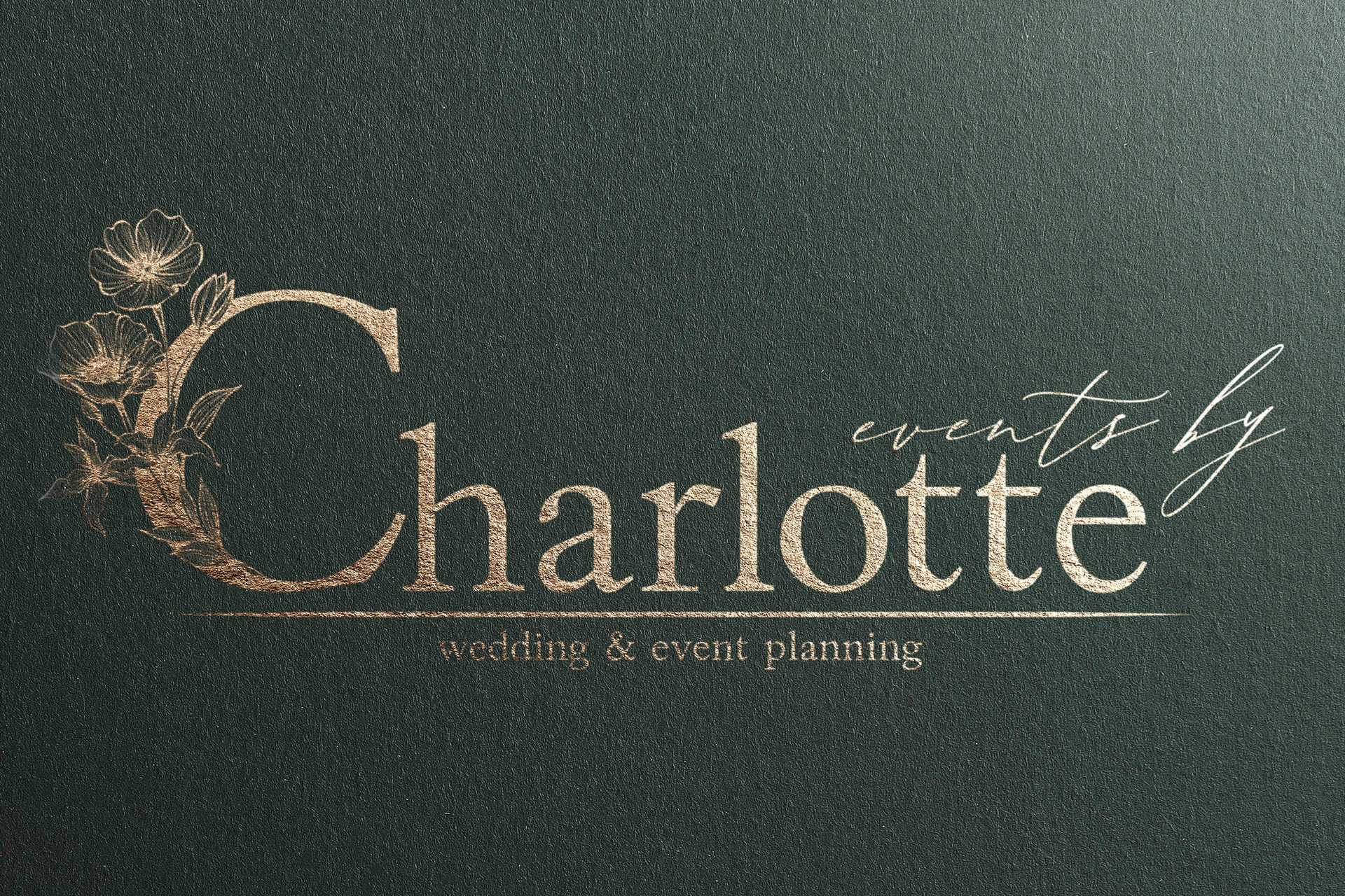 Events by charlotte logo printed
