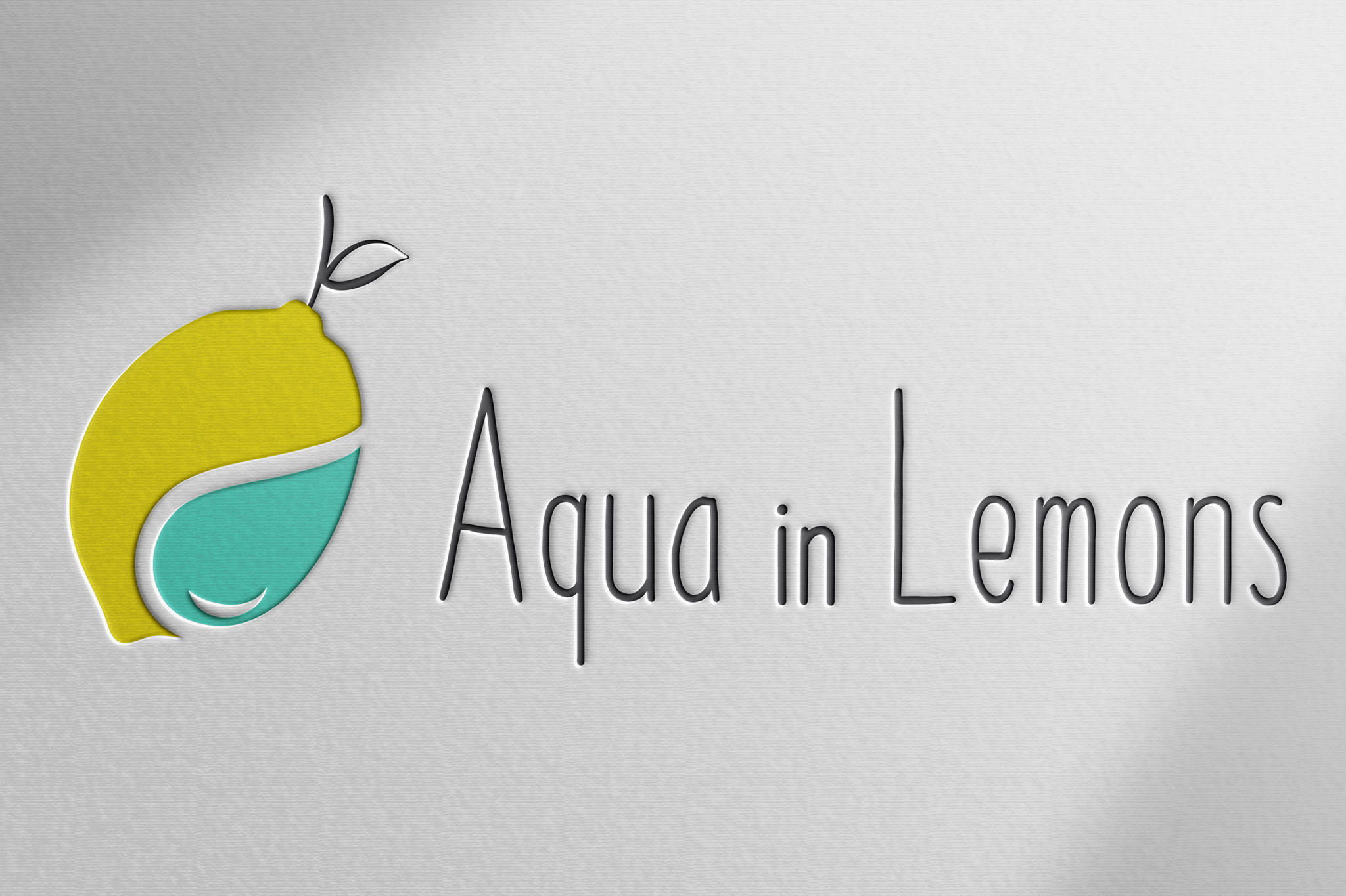 Aqua in lemons logo