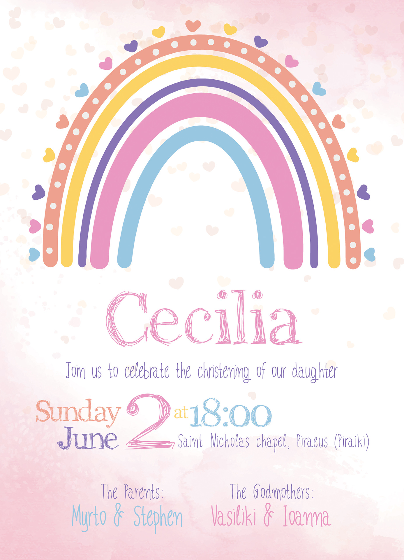 Cecilia invitation